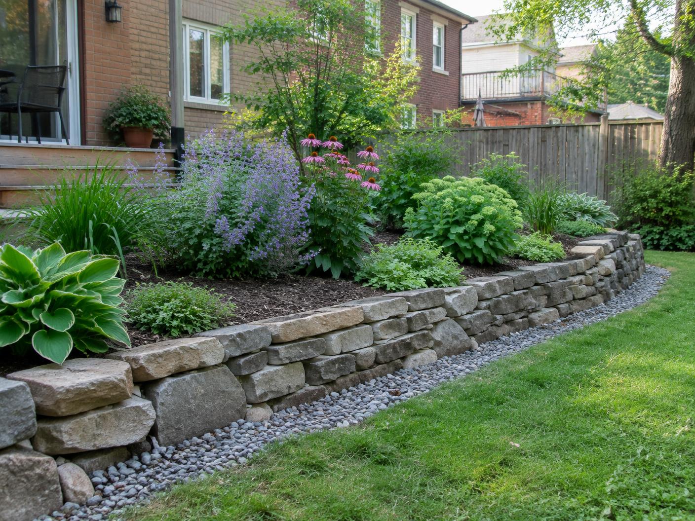 Garden walls that survive freeze and thaw